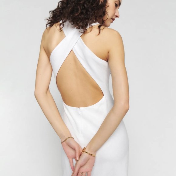 Reformation Dresses & Skirts - Reformation Casette Linen Midi Dress - White